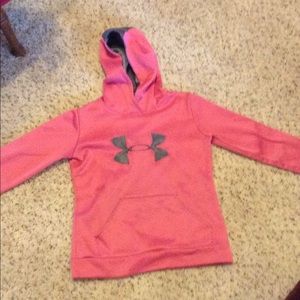 Pink under armour hoodie